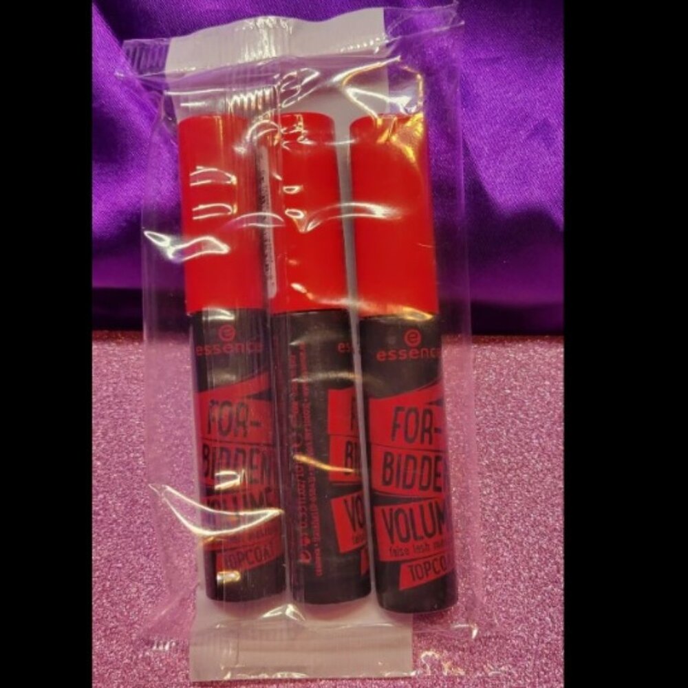 Lot of 3 - Essence Forbidden Volume Falsh Lash Mascara Top Coat - Brand New
